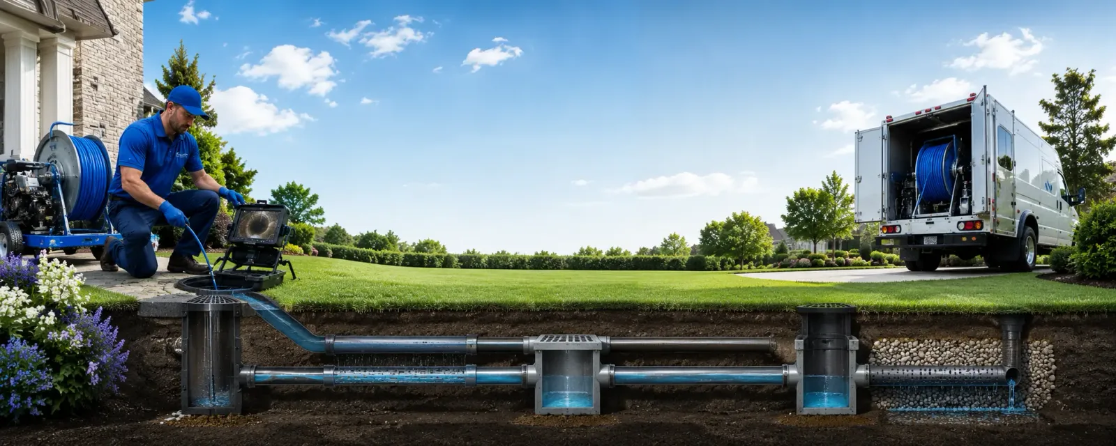 Outdoor drain cleaning information for Sheldahl, IA